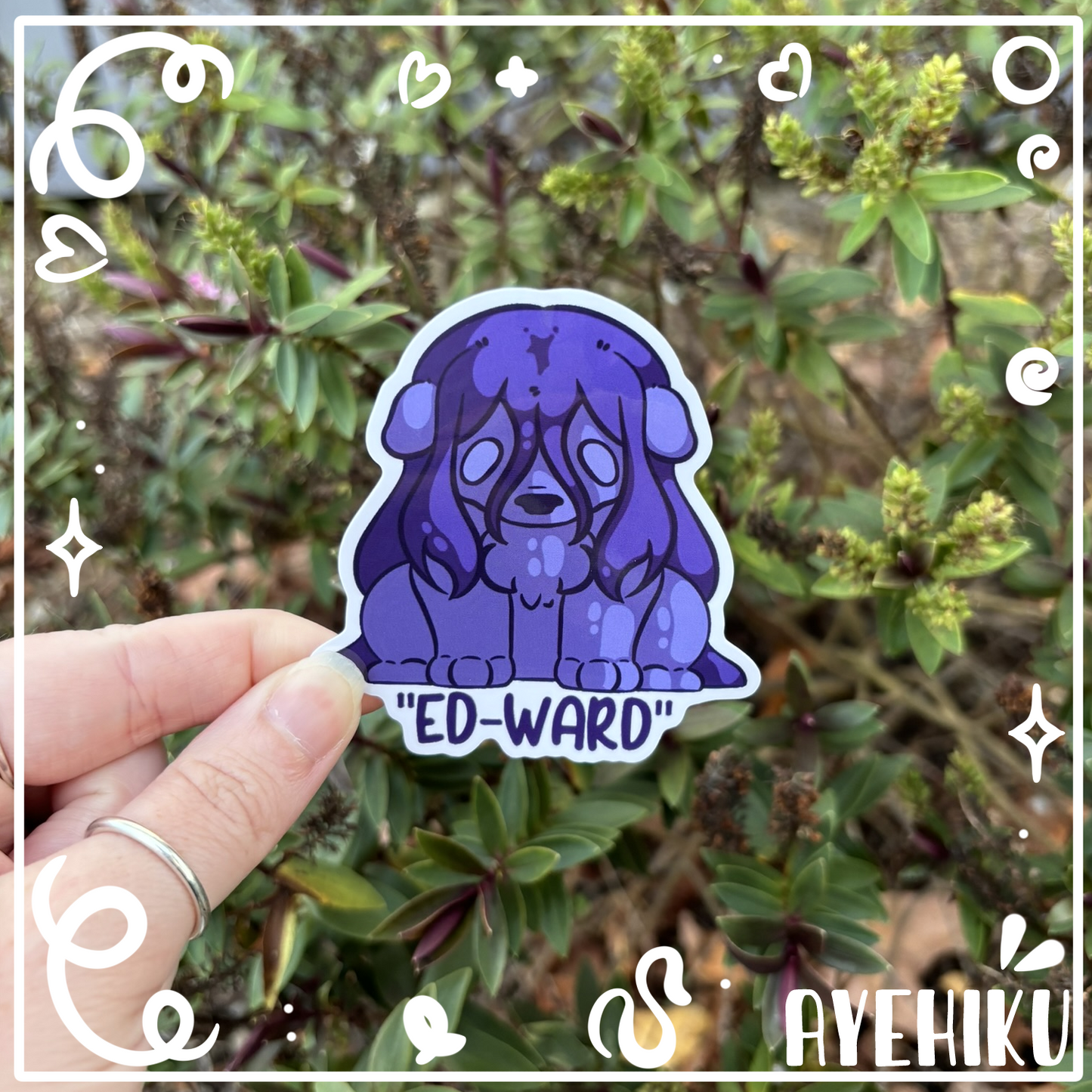 Ed-Ward Cute Vinyl Sticker | Gloss | Kitty | Kawaii | Anime