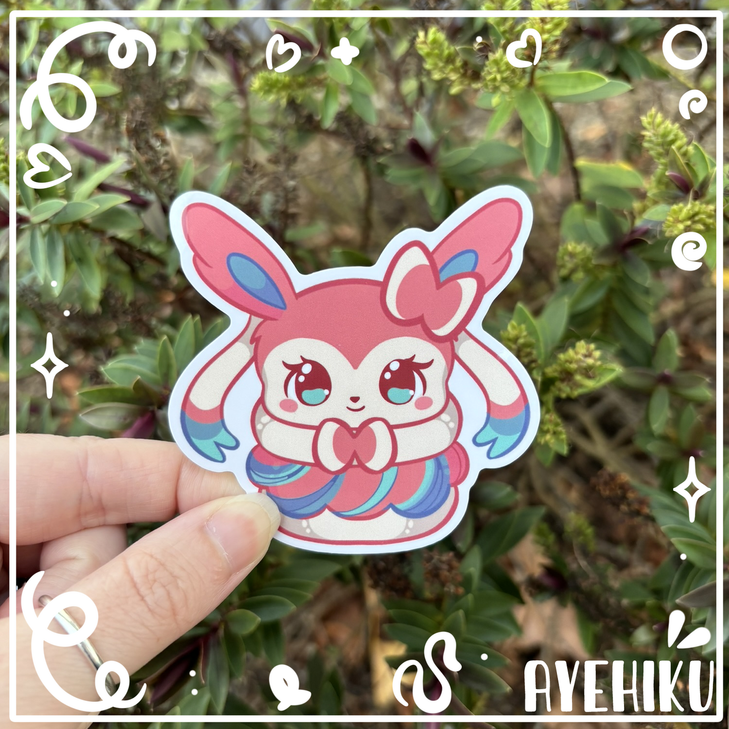 Sylveon Macaroon Cute Vinyl Sticker | Gloss | Kawaii | Anime