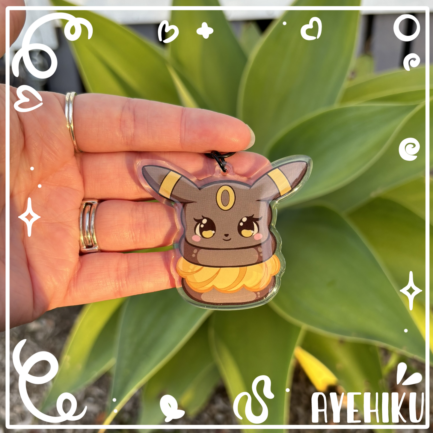 Umbreon Macaroon Epoxy Keychain | Gloss | Kawaii | Anime