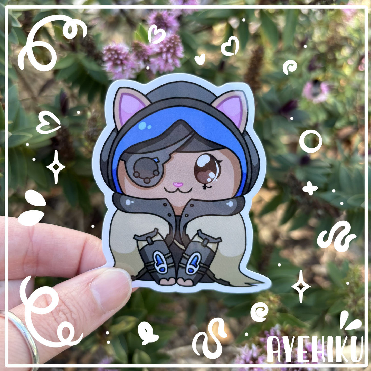 Ana Cat Cute Vinyl Sticker | Gloss | Kitty | Kawaii | Anime