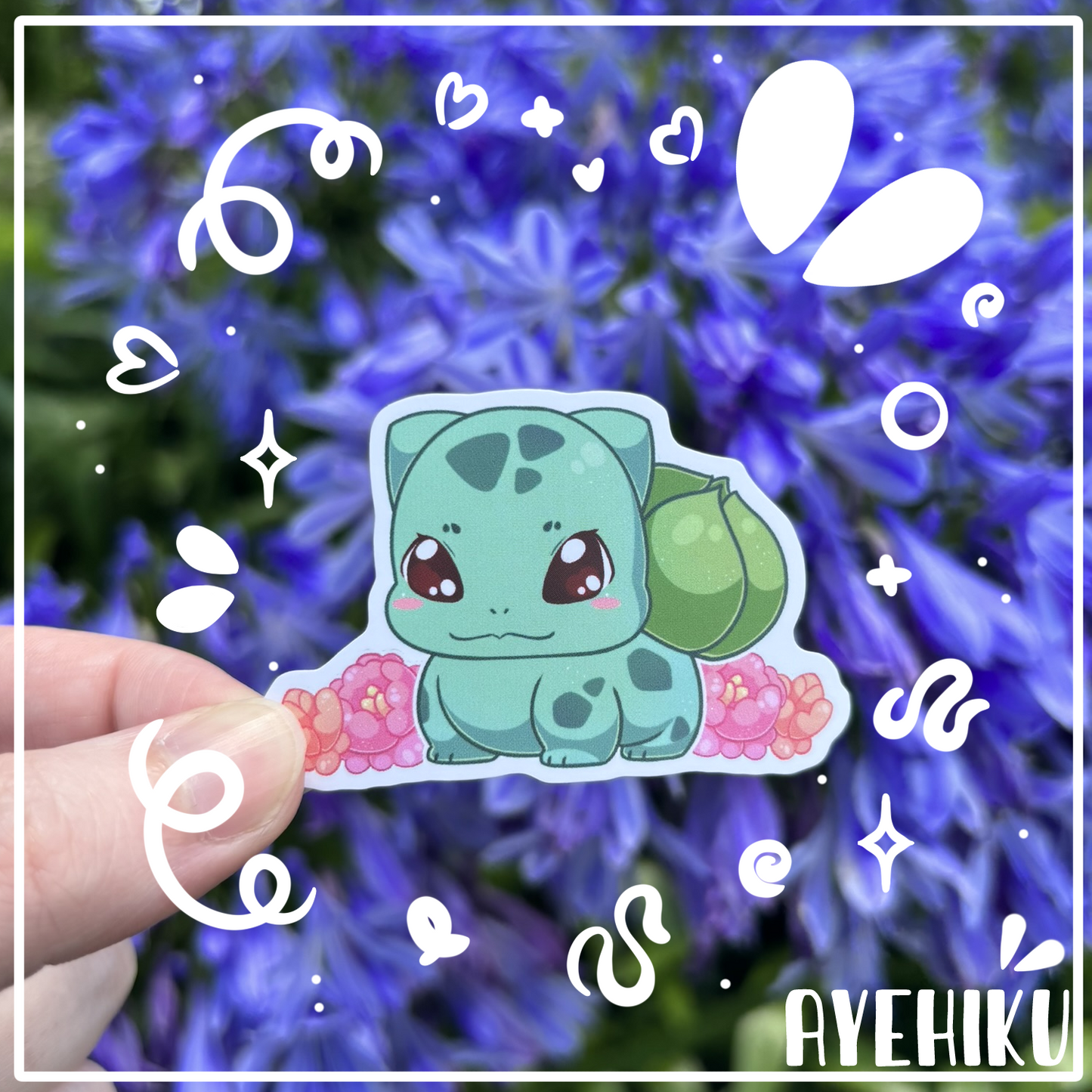 Bulbasaur Cute Vinyl Sticker | Matte | Chibi | Kawaii | Anime