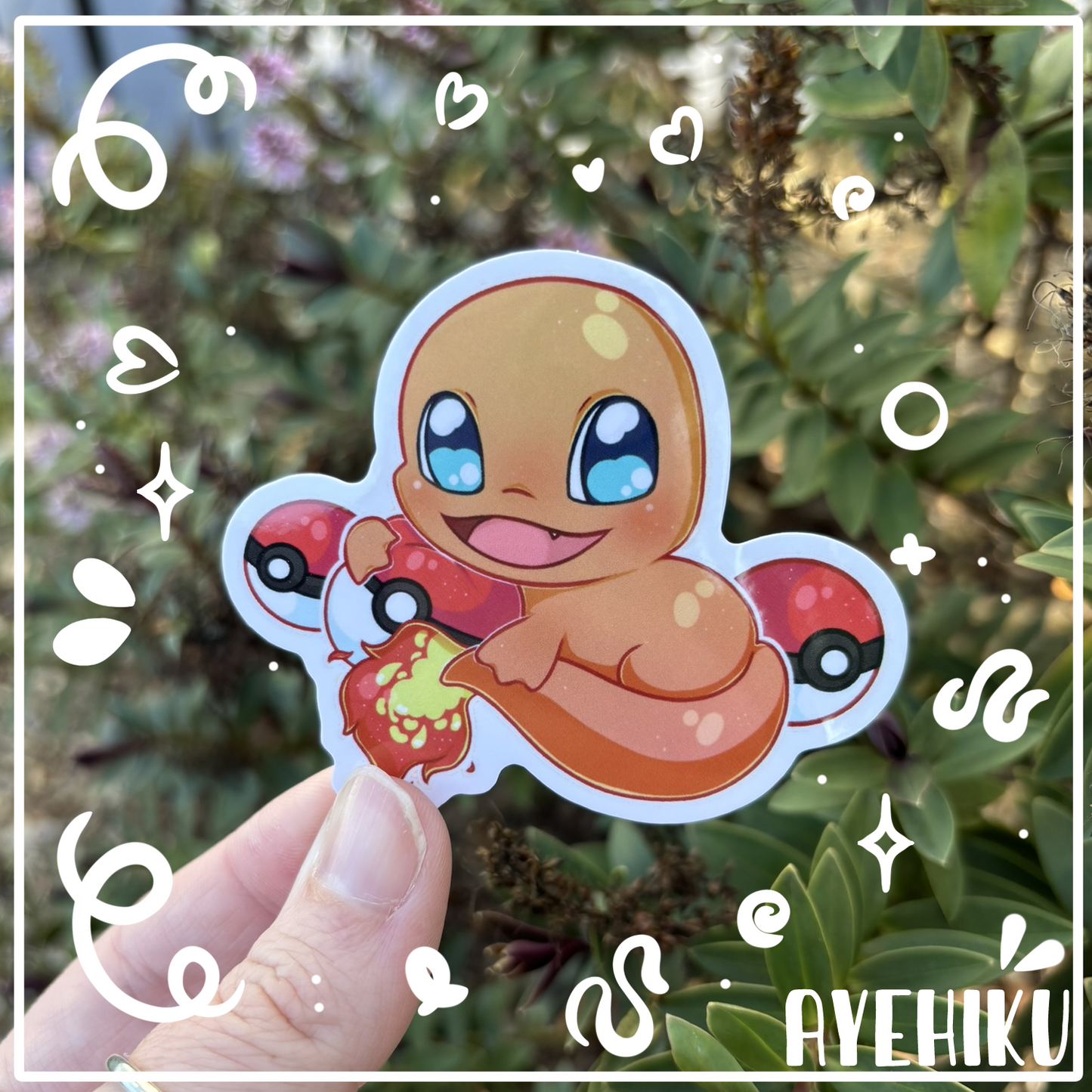 Charmander Cute Vinyl Sticker | Gloss | Kawaii | Anime