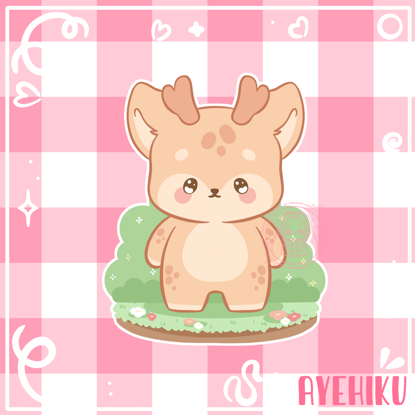 Deer Cute Vinyl Sticker | Matte | Chibi | Kawaii |