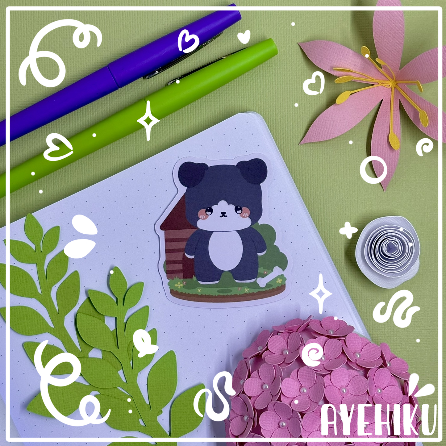 Puppy Cute Vinyl Sticker | Matte | Chibi | Kawaii