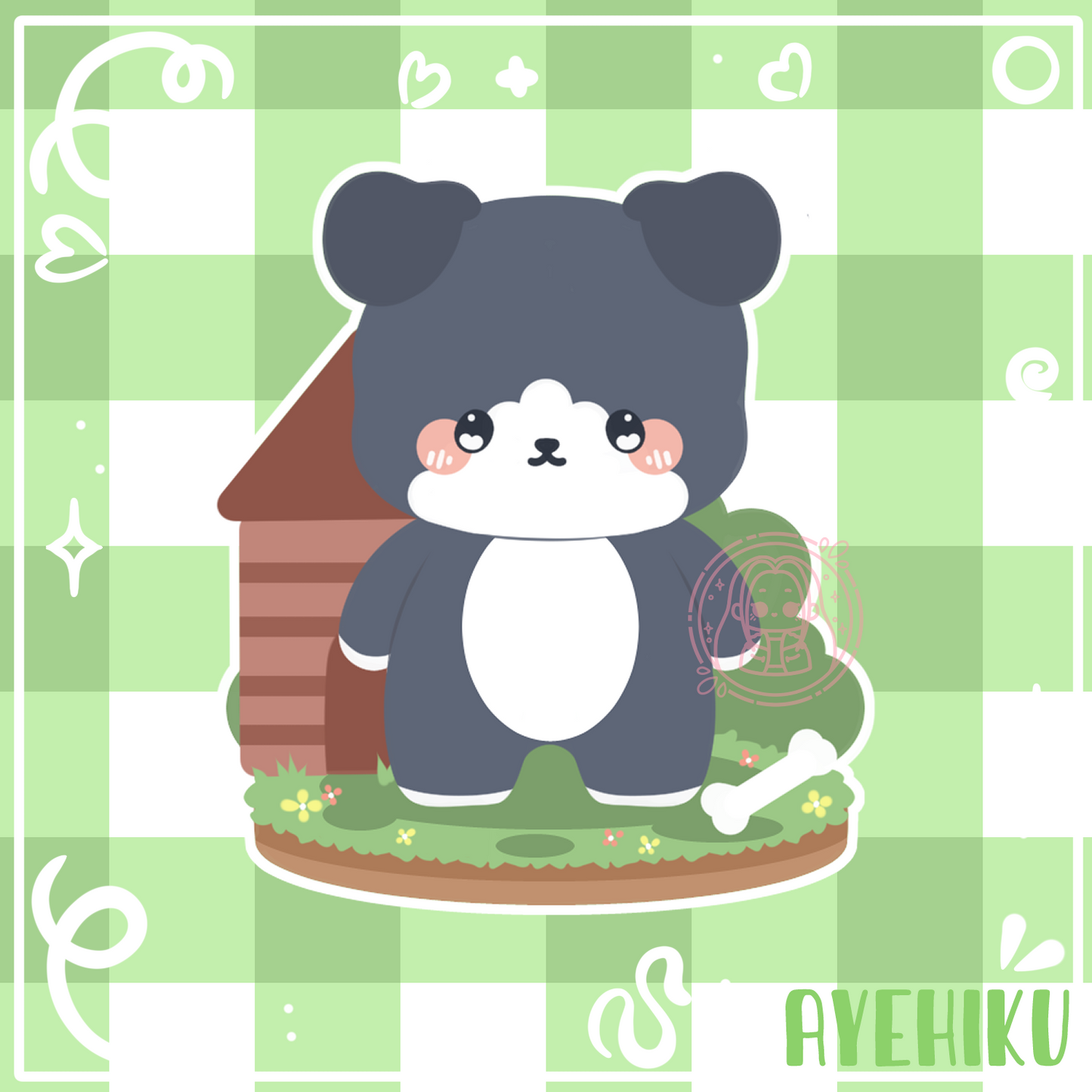 Puppy Cute Vinyl Sticker | Matte | Chibi | Kawaii