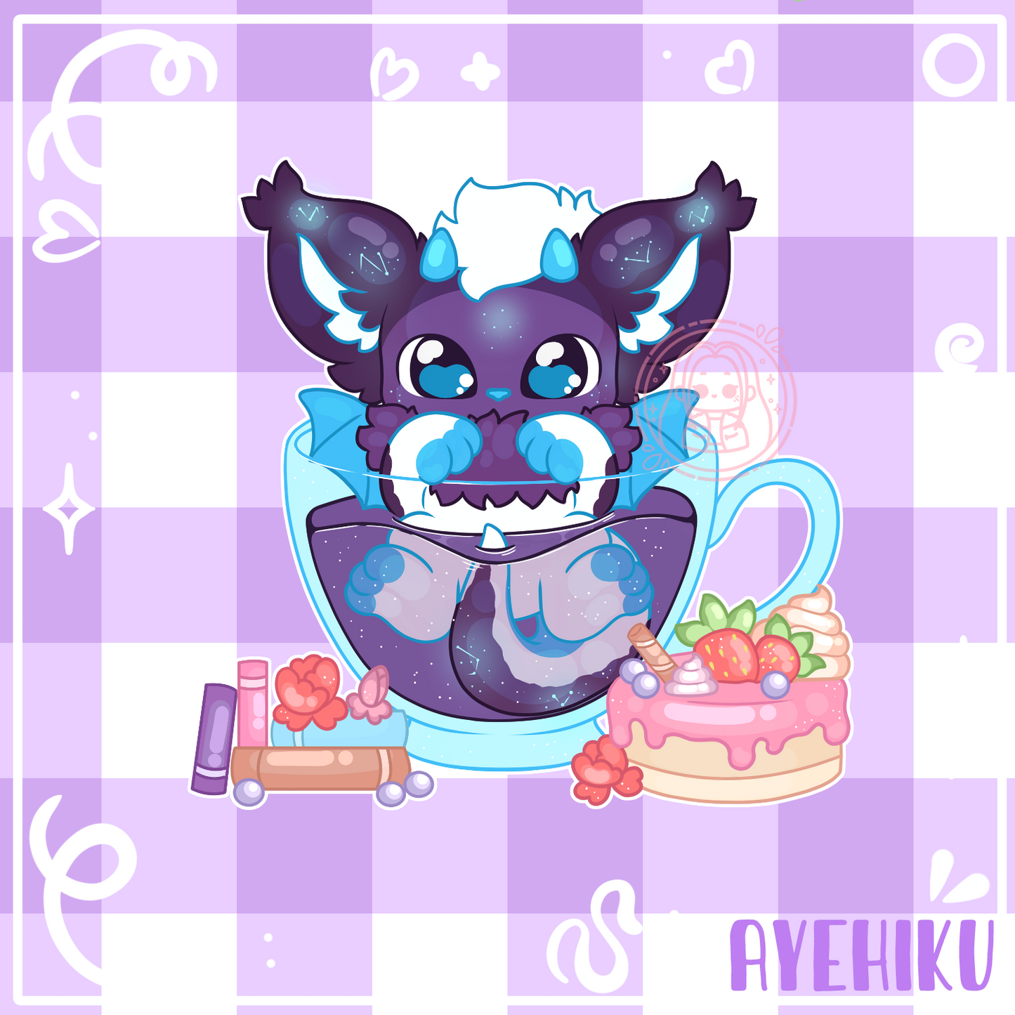 Damo Cute Vinyl Sticker | Matte | Chibi | Kawaii | Dragon