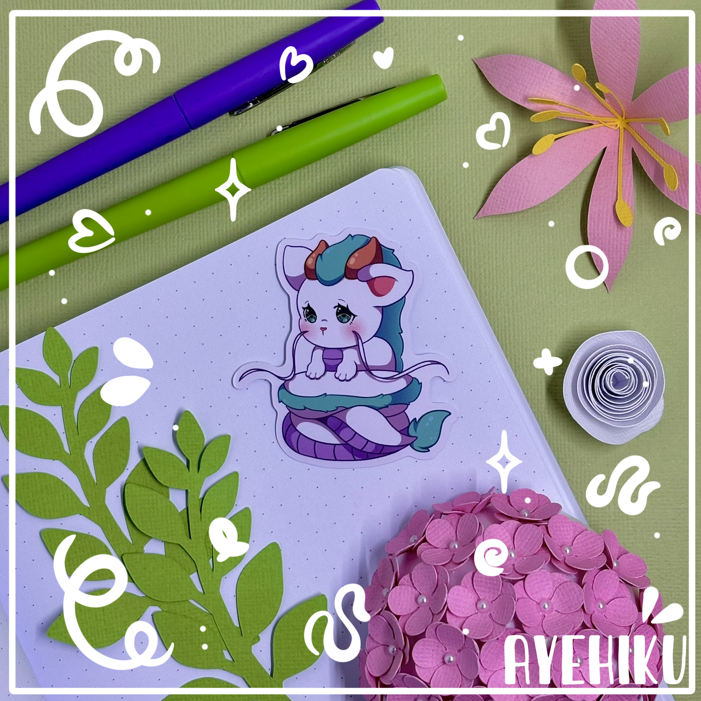 Haku Cute Vinyl Sticker | Matte | Chibi | Kawaii | Anime