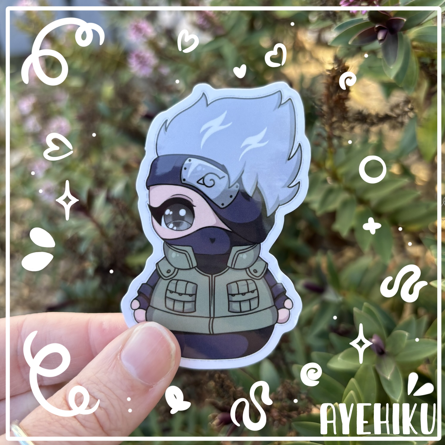 Kakashi Cute Vinyl Sticker | Gloss | Kawaii | Anime