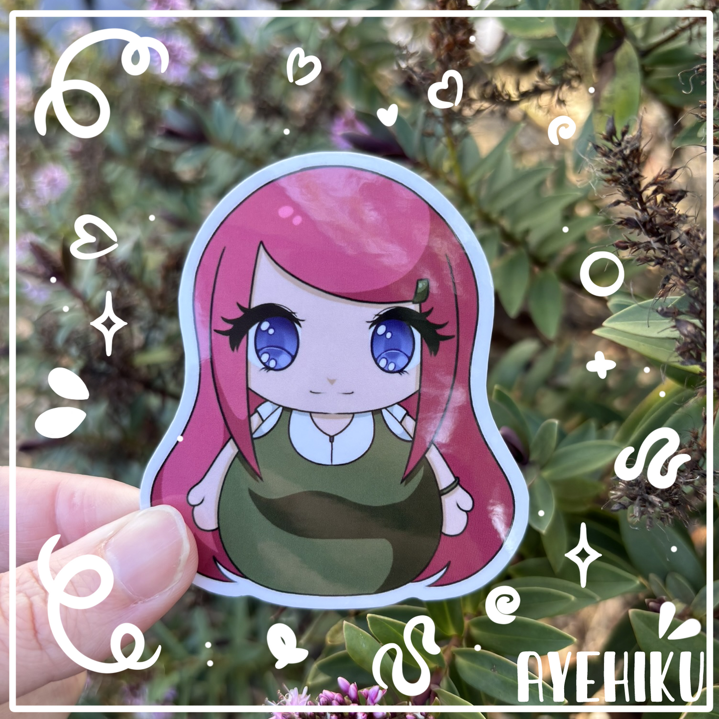Kushina Cute Vinyl Sticker | Gloss | Kawaii | Anime