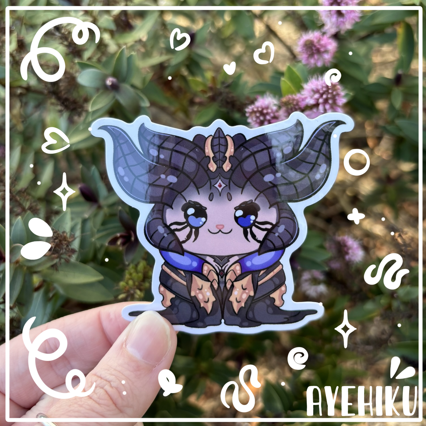 Lilith Moira Cat Cute Vinyl Sticker | Gloss | Kitty | Kawaii | Anime