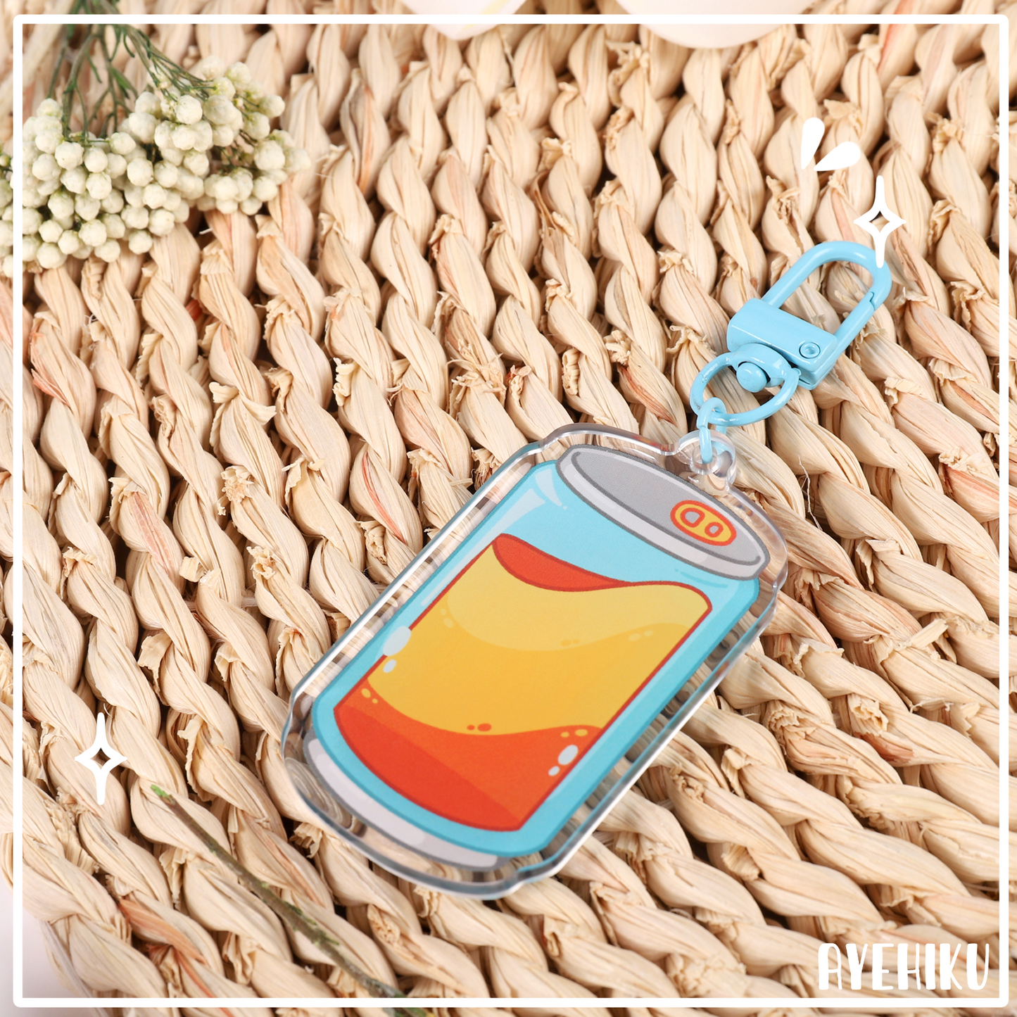 Mango Monster Epoxy Keychain | Gloss | Kawaii | Double Sided