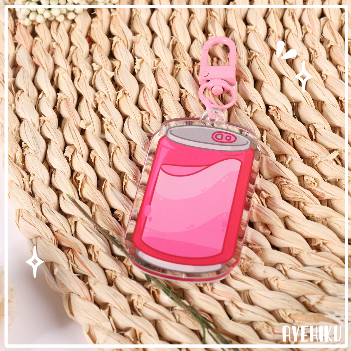 Pink Monster Epoxy Keychain | Gloss | Kawaii | Double Sided