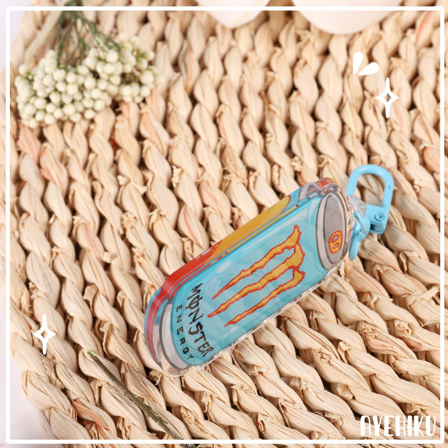 Mango Monster Epoxy Keychain | Gloss | Kawaii | Double Sided