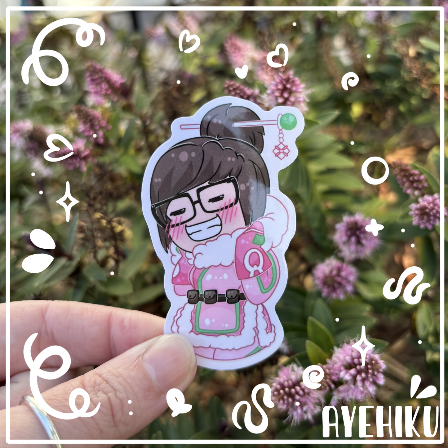 Mei Blush Cute Vinyl Sticker | Gloss | Kawaii | Anime