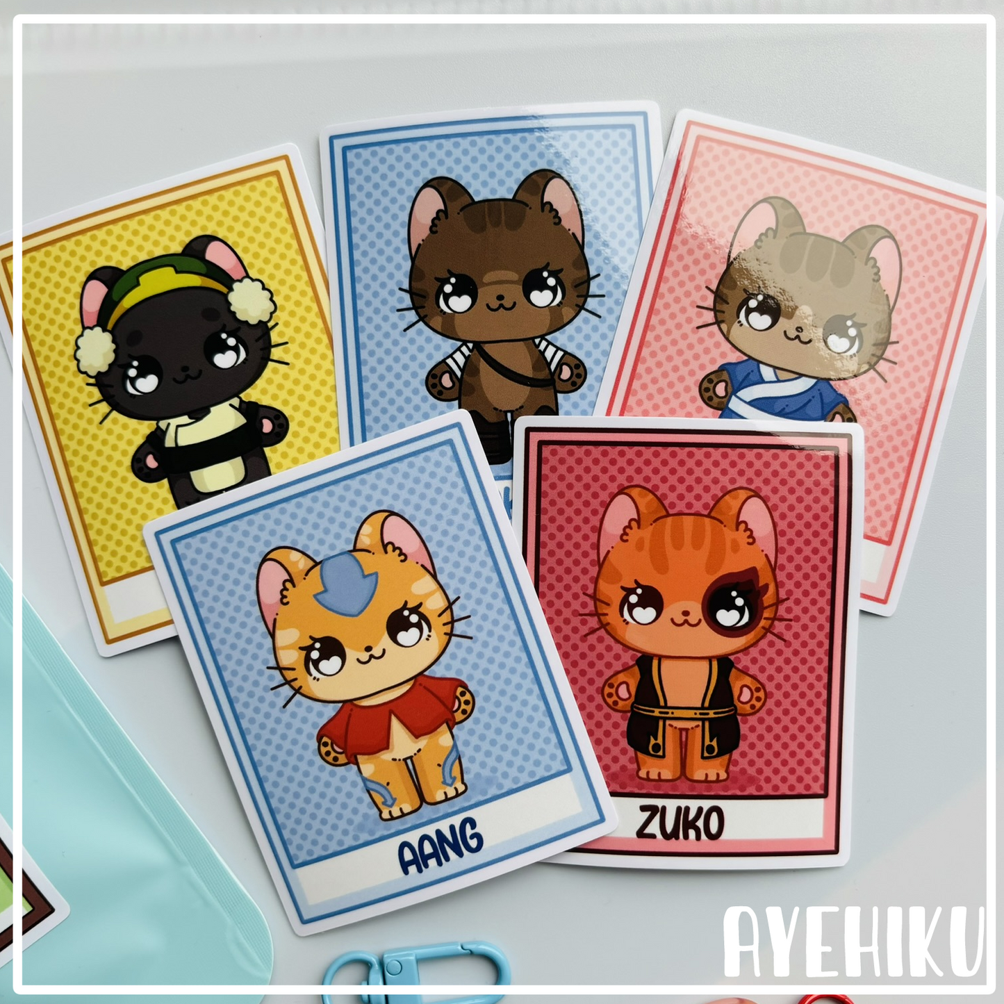 Kitty Avatar Blind Bag Epoxy Keychain & Sticker | Gloss | Kawaii | Anime | 2.5''