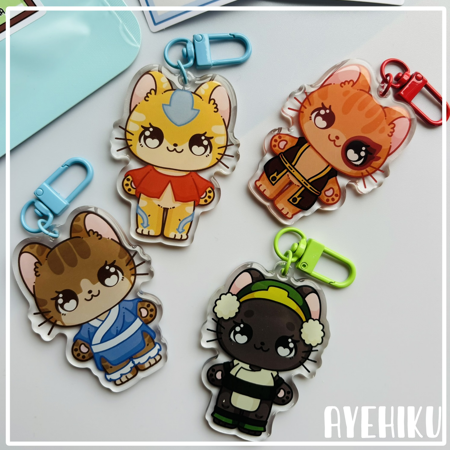 Kitty Avatar Blind Bag Epoxy Keychain & Sticker | Gloss | Kawaii | Anime | 2.5''