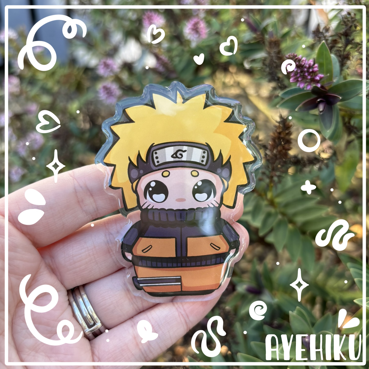 Naruto Acrylic Pin | Gloss | Kawaii | Anime