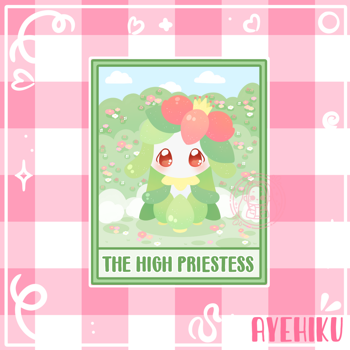 Garden Rose Cute Vinyl Sticker | Matte | Chibi | Kawaii | Anime
