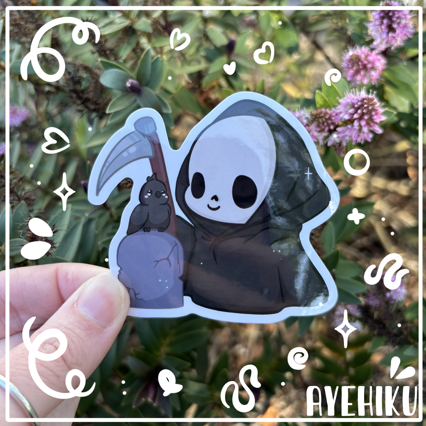 Baby Reaper Cute Vinyl Sticker | Gloss | Kawaii |