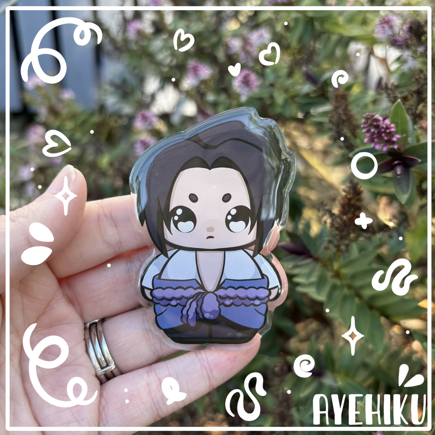 Sasuke Acrylic Pin | Gloss | Kawaii | Anime