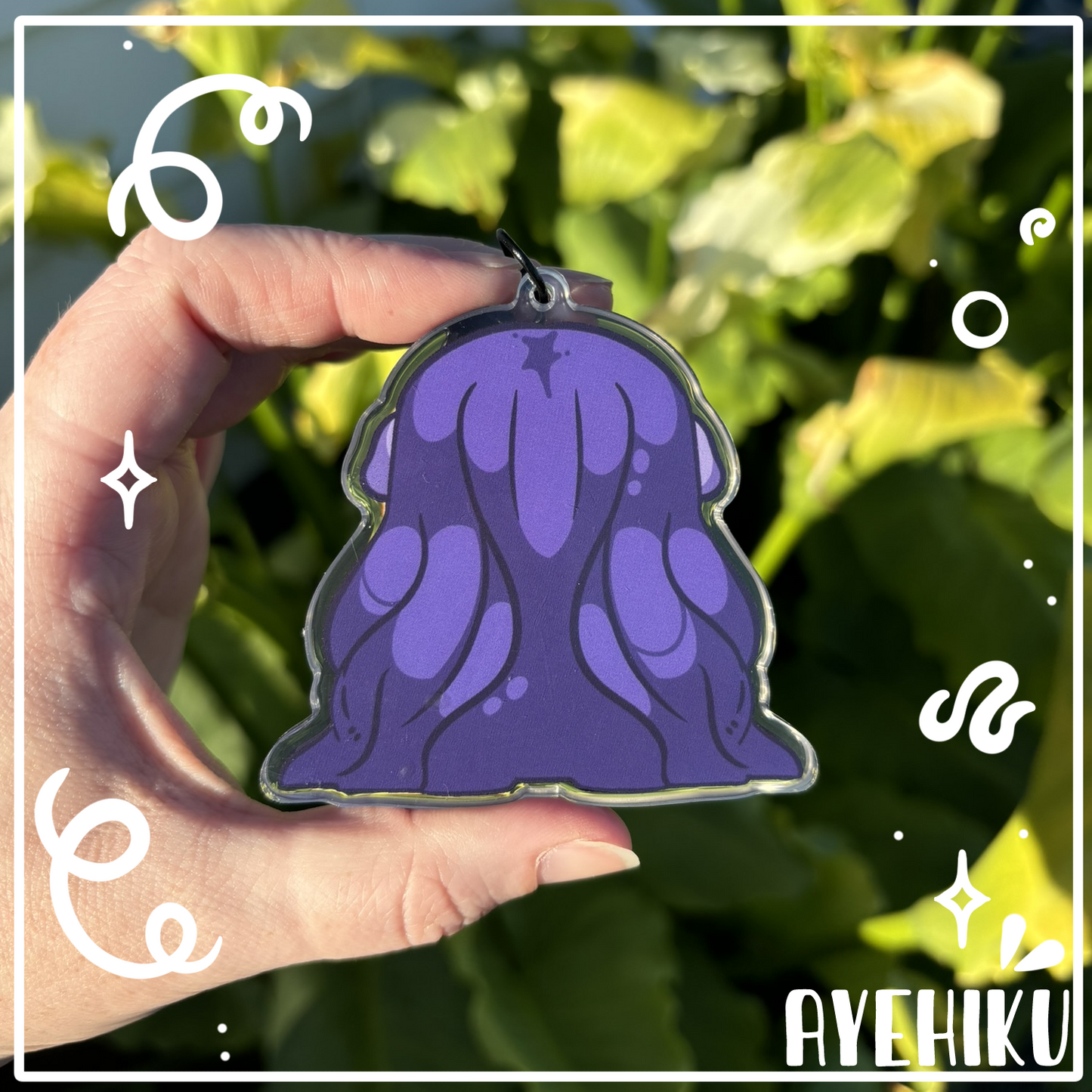 Edward 3'' Shaky Charm | Double Sided Epoxy Keychain | Gloss | Kawaii | Anime