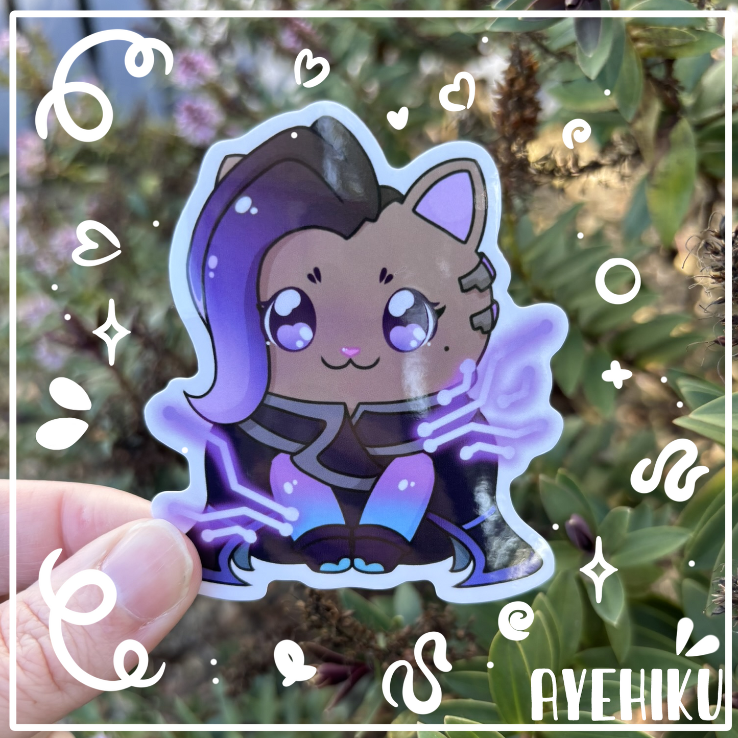 Sombra Cat Cute Vinyl Sticker | Gloss | Kitty | Kawaii | Anime