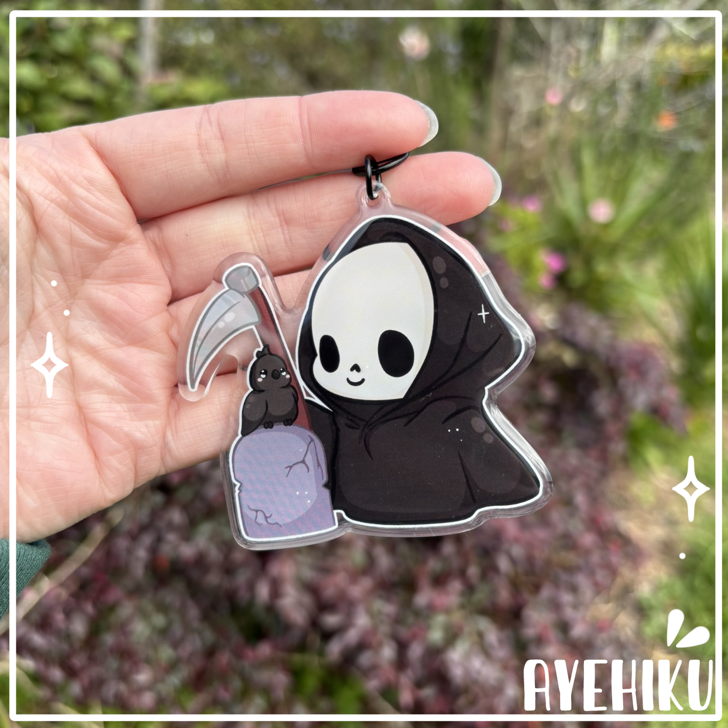 Reap Pink Epoxy Keychain | Gloss | Kawaii | Anime |