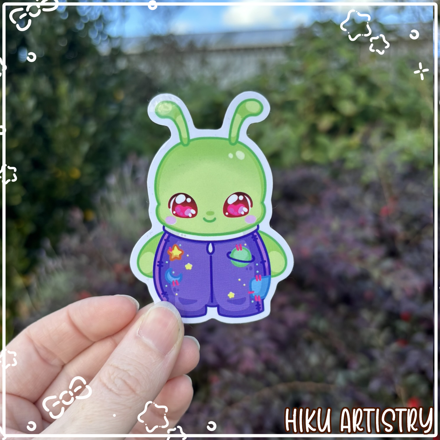 Alien Cute Vinyl Sticker | Gloss |