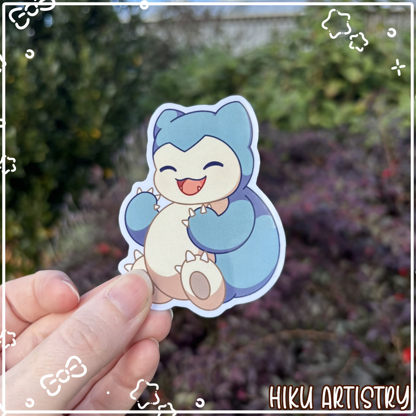 Snorlax Cute Vinyl Sticker | Gloss | Pokemon