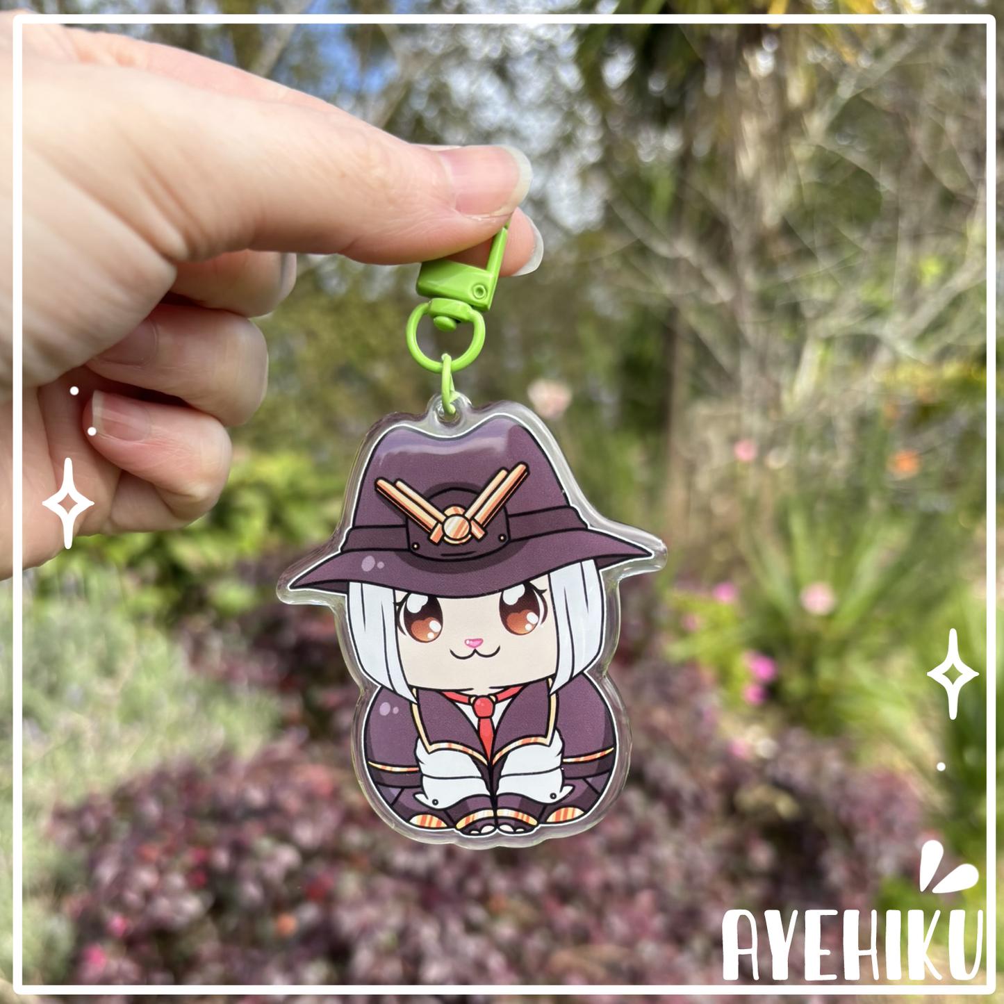 Mao Pink Epoxy Keychain | Gloss | Kawaii | Anime |