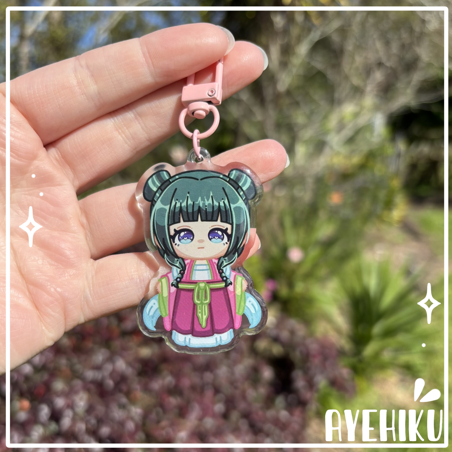 Maomao Pink Epoxy Keychain | Gloss | Kawaii | Anime |