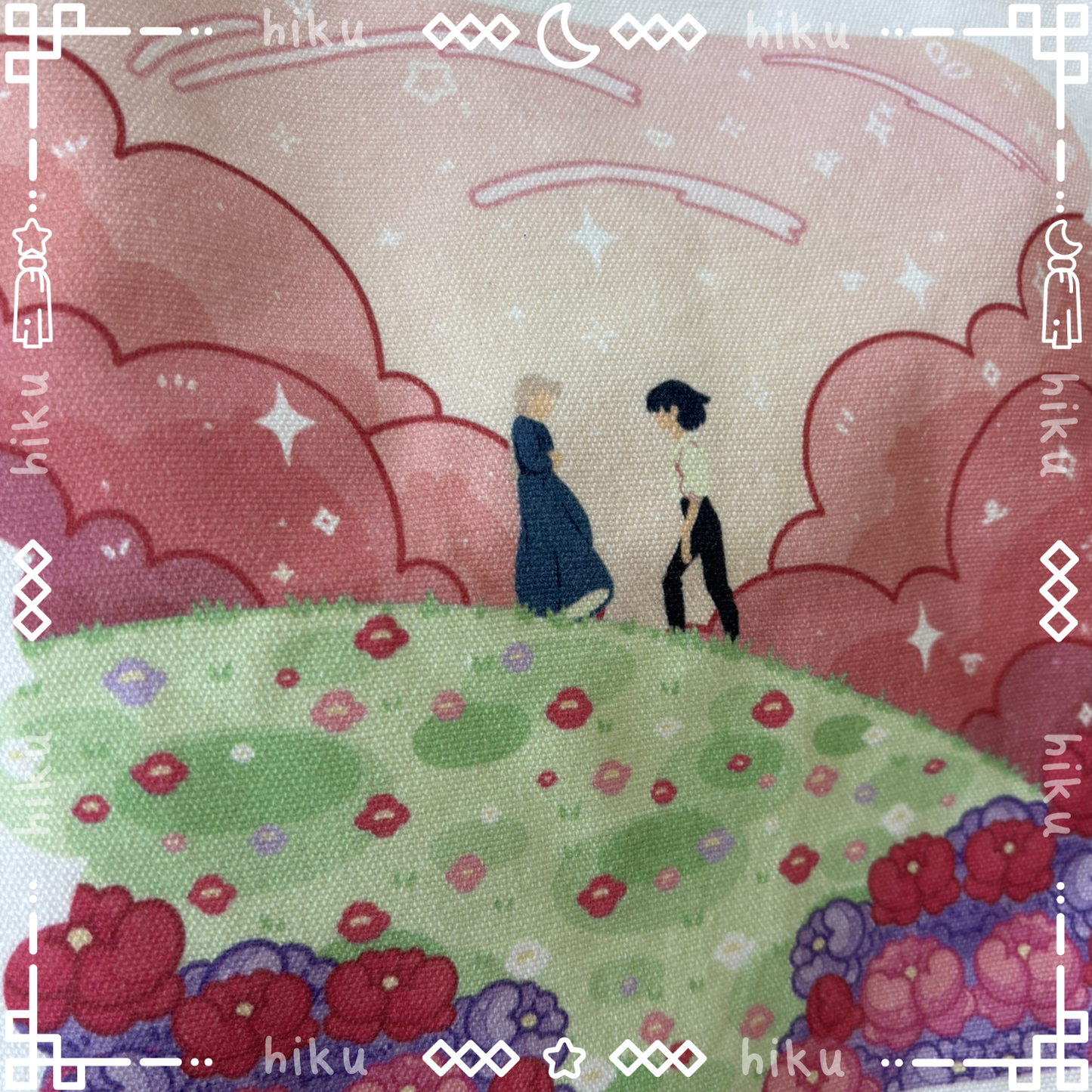 Howl Sophie Illustrated Canvas Tote Bag: Kawaii Anime Style