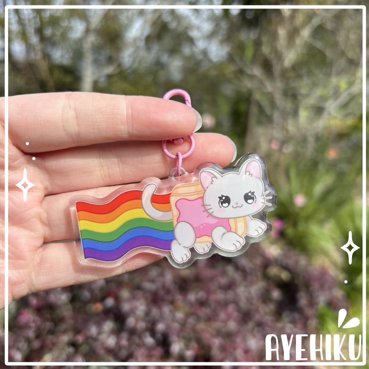 Nyan Cat Epoxy Keychain | Gloss | Kawaii |