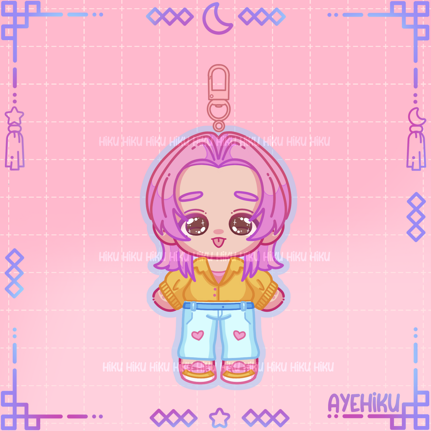Romance Epoxy Keychain | Gloss | Kawaii | Anime | Poke