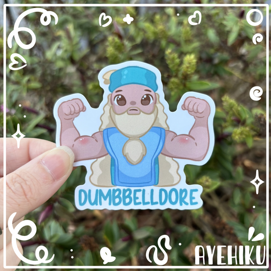 Dumbbelldore Cute Vinyl Sticker | Gloss | Kawaii | Anime