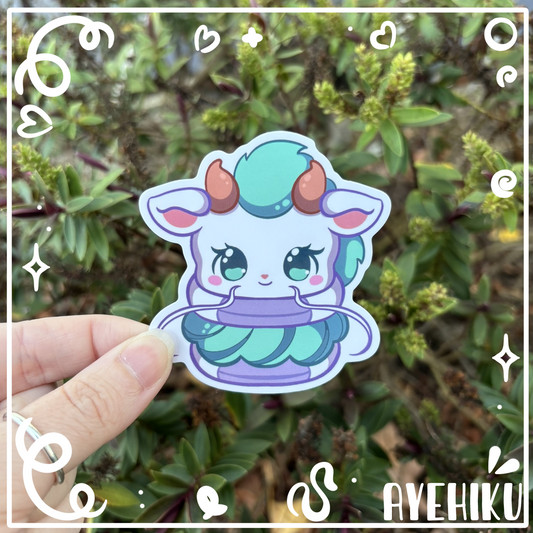 Haku Macaroon Cute Vinyl Sticker | Gloss | Kawaii | Anime