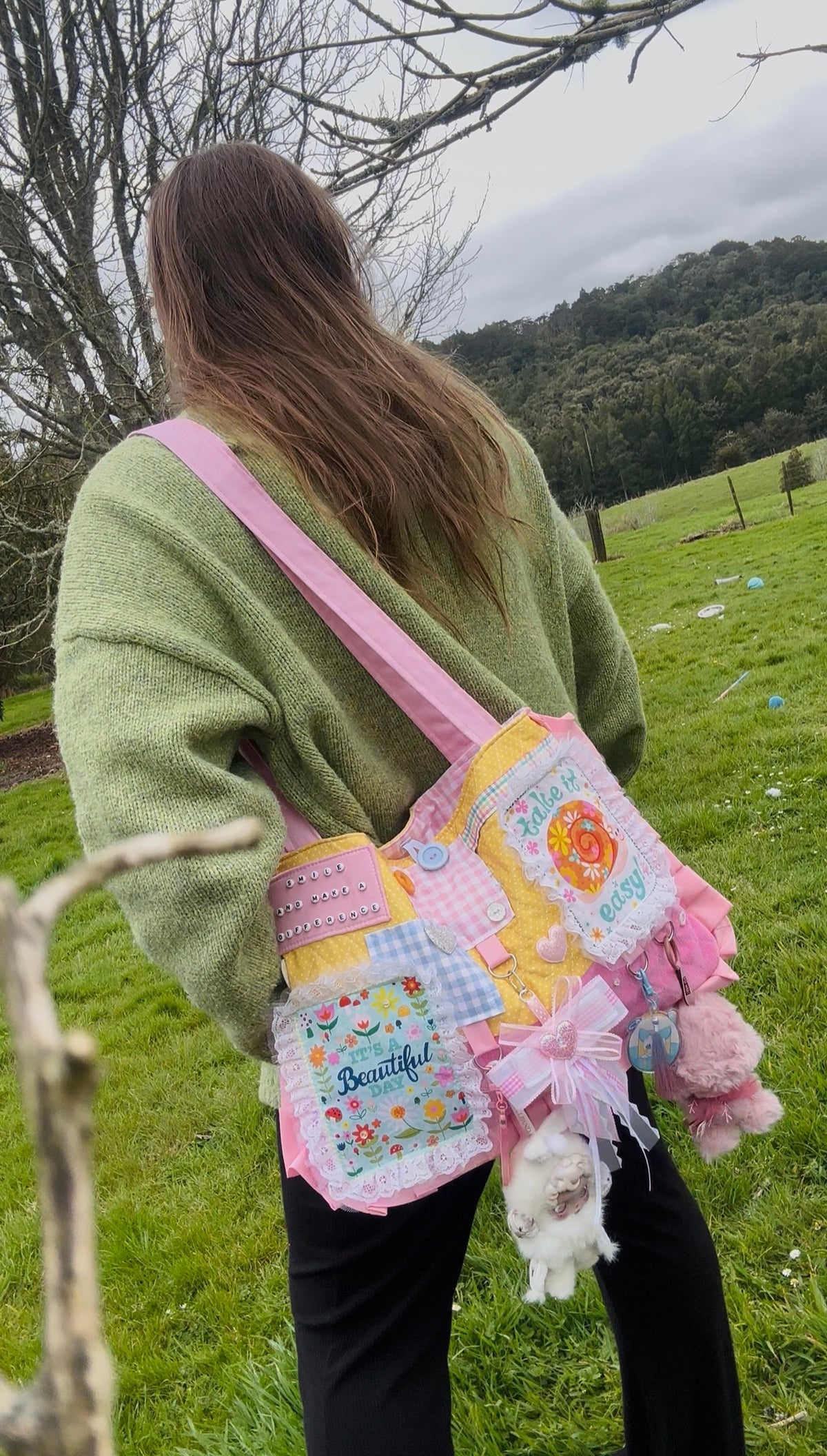Kawaii Style Scrapbook Tote Bag