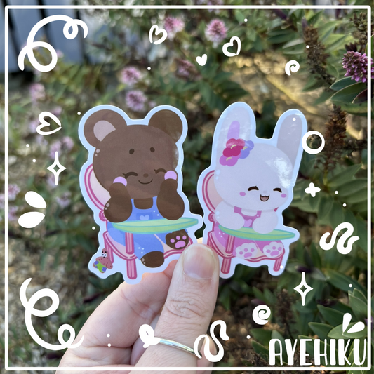 Bunny Bear Spongebob Cute Vinyl Sticker | Gloss | Kawaii |