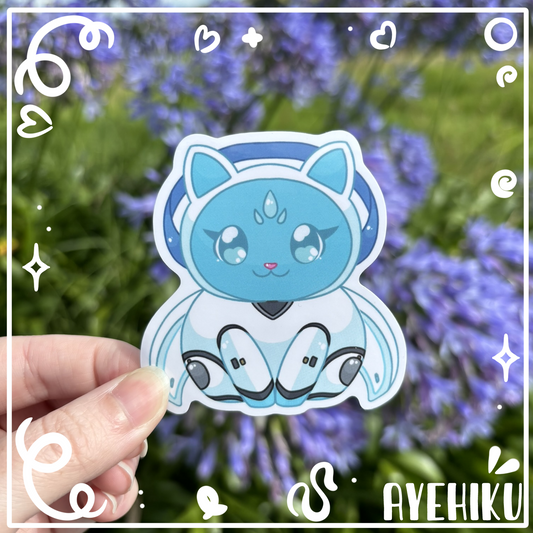 Echo Cat Cute Vinyl Sticker | Gloss | Kitty | Kawaii | Anime