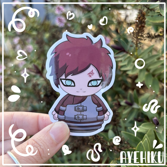 Gaara - Naruto Cute Vinyl Sticker | Gloss | Kawaii | Anime