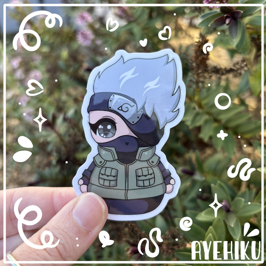 Kakashi  Cute Vinyl Sticker | Gloss  | Kawaii | Anime