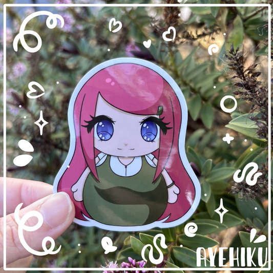 Kushina Cute Vinyl Sticker | Gloss  | Kawaii | Anime