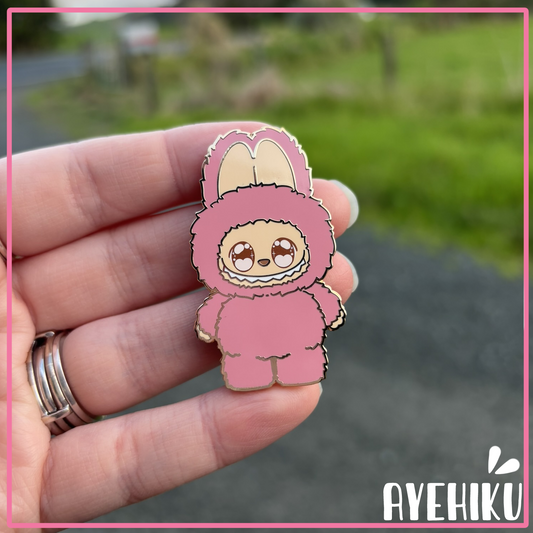 Labubu Hard Enamel Pin 2" | Chibi | Cute | Pin | Badge