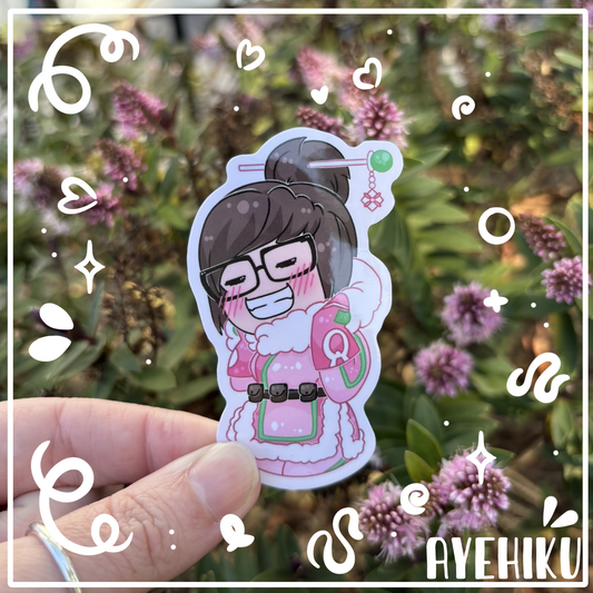 Mei Blush Cute Vinyl Sticker | Gloss  | Kawaii | Anime