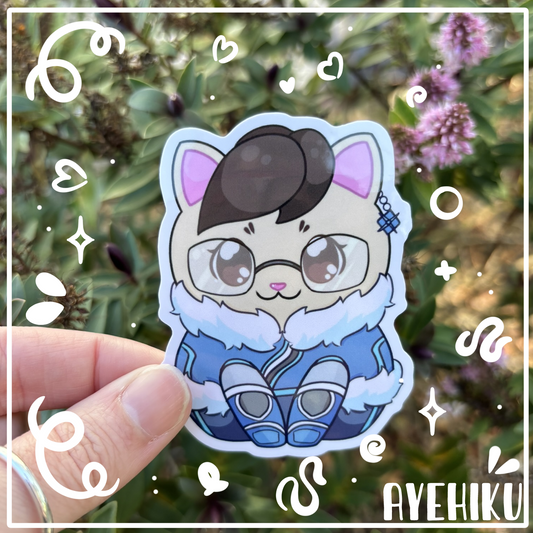 Mei Cat Cute Vinyl Sticker | Gloss | Kitty | Kawaii | Anime