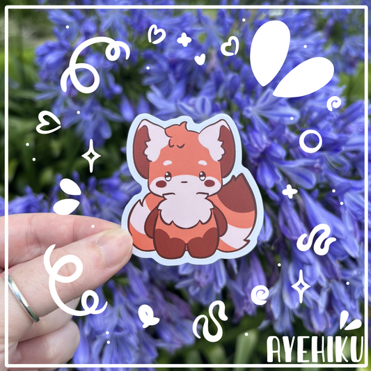 Ralph Cute Vinyl Sticker | Matte | Chibi | Kawaii | Red Panda