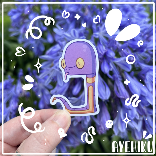 Ekans Snek Cute Vinyl Sticker | Matte | Chibi | Kawaii | Anime