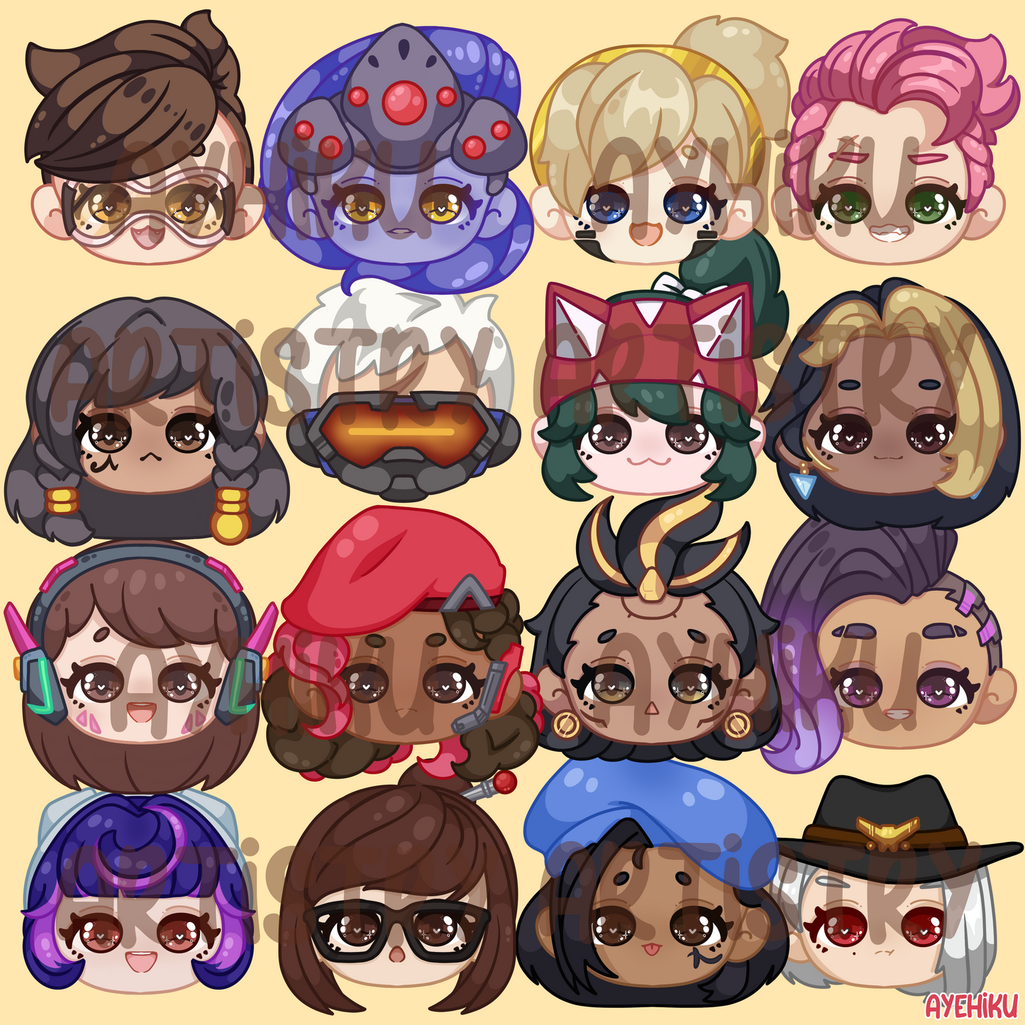 Overwatch DIY Charm Keychain