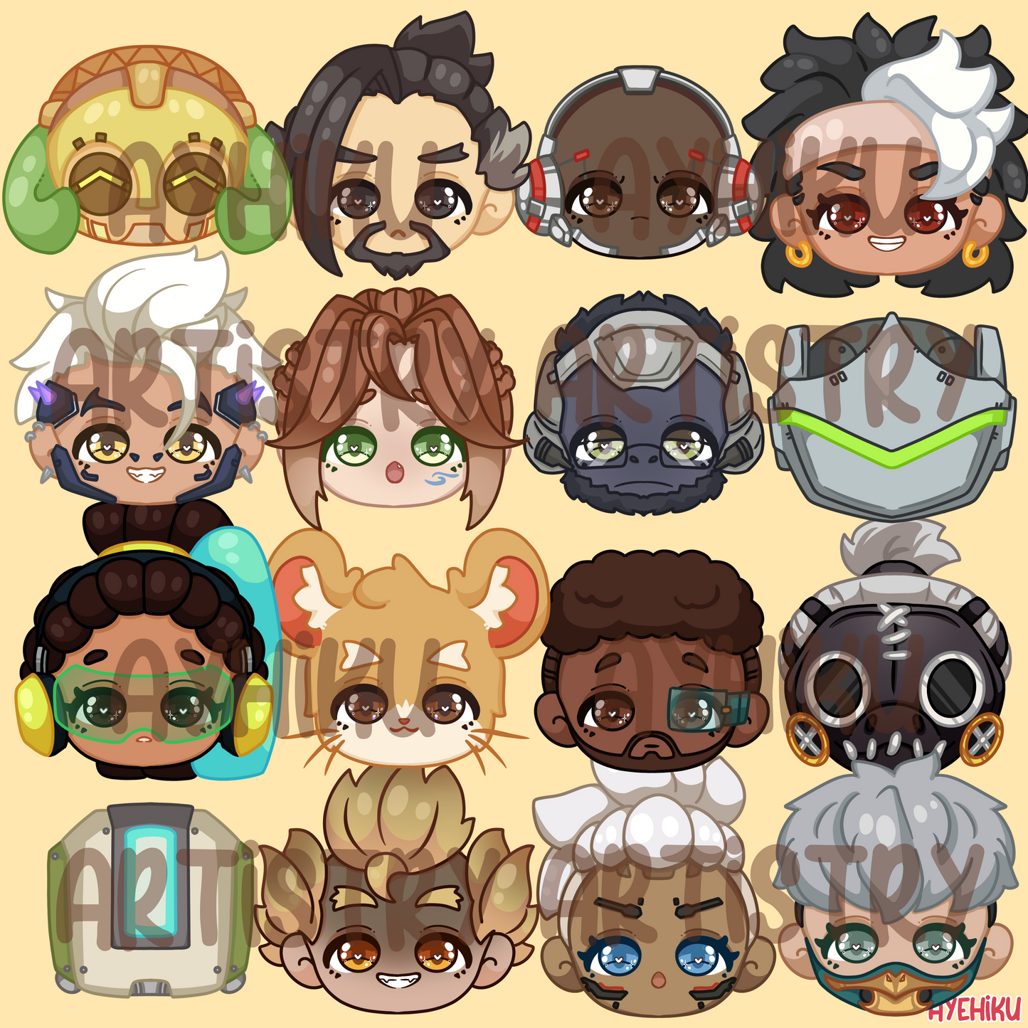 Overwatch DIY Charm Keychain
