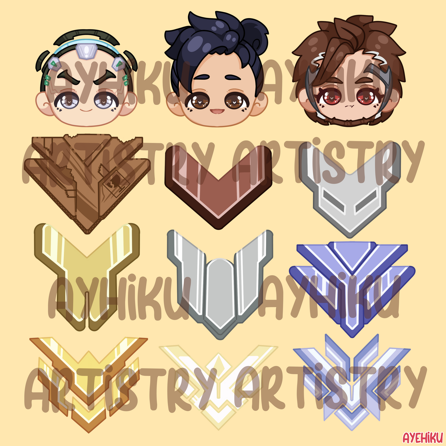 Overwatch DIY Charm Keychain